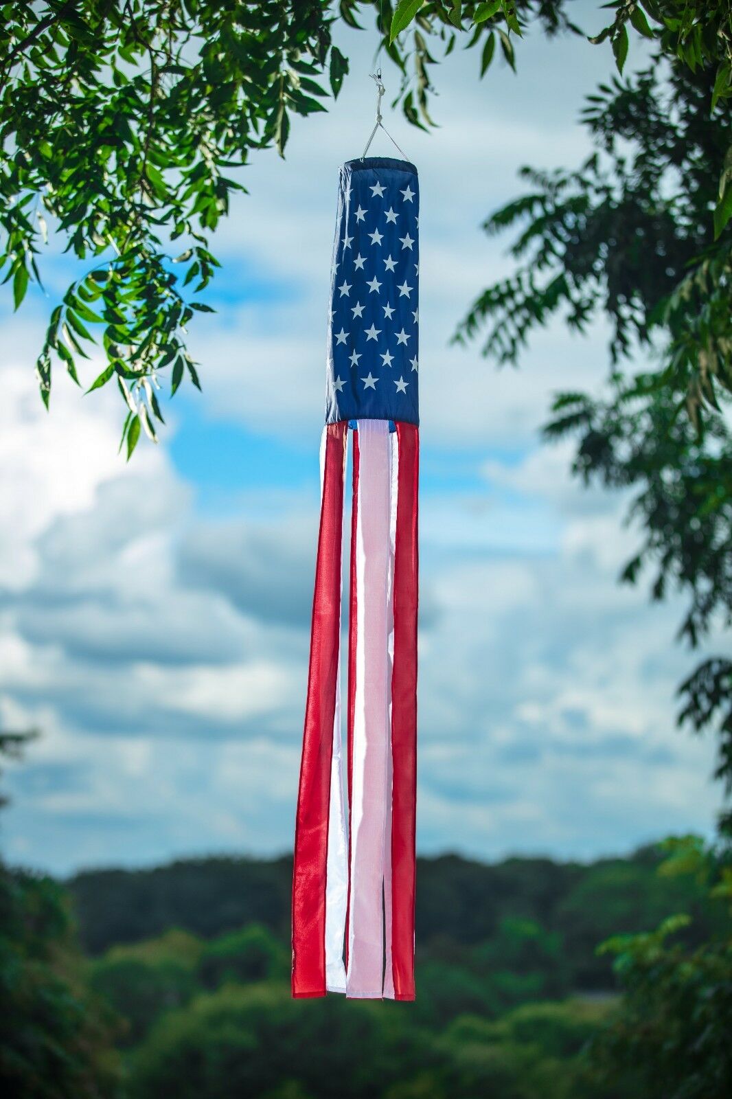 American Flag Windsock 60" Show United States Patriotic Support Usa Windsock