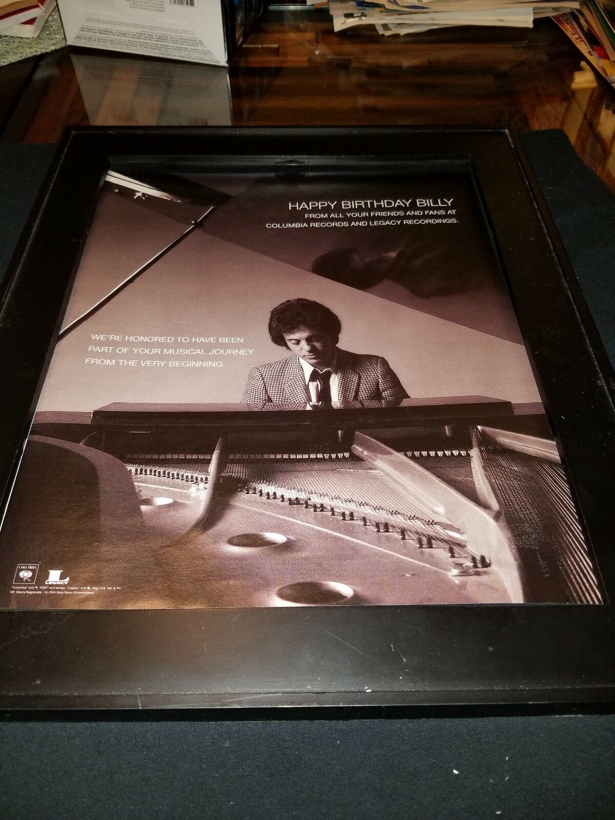Billy Joel 60th Birthday Columbia Records Rare Original Promo Poster Ad Framed!