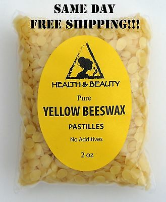 Yellow Beeswax Bees Wax By H&b Oils Center Organic Pastilles Beads Pure 2 Oz