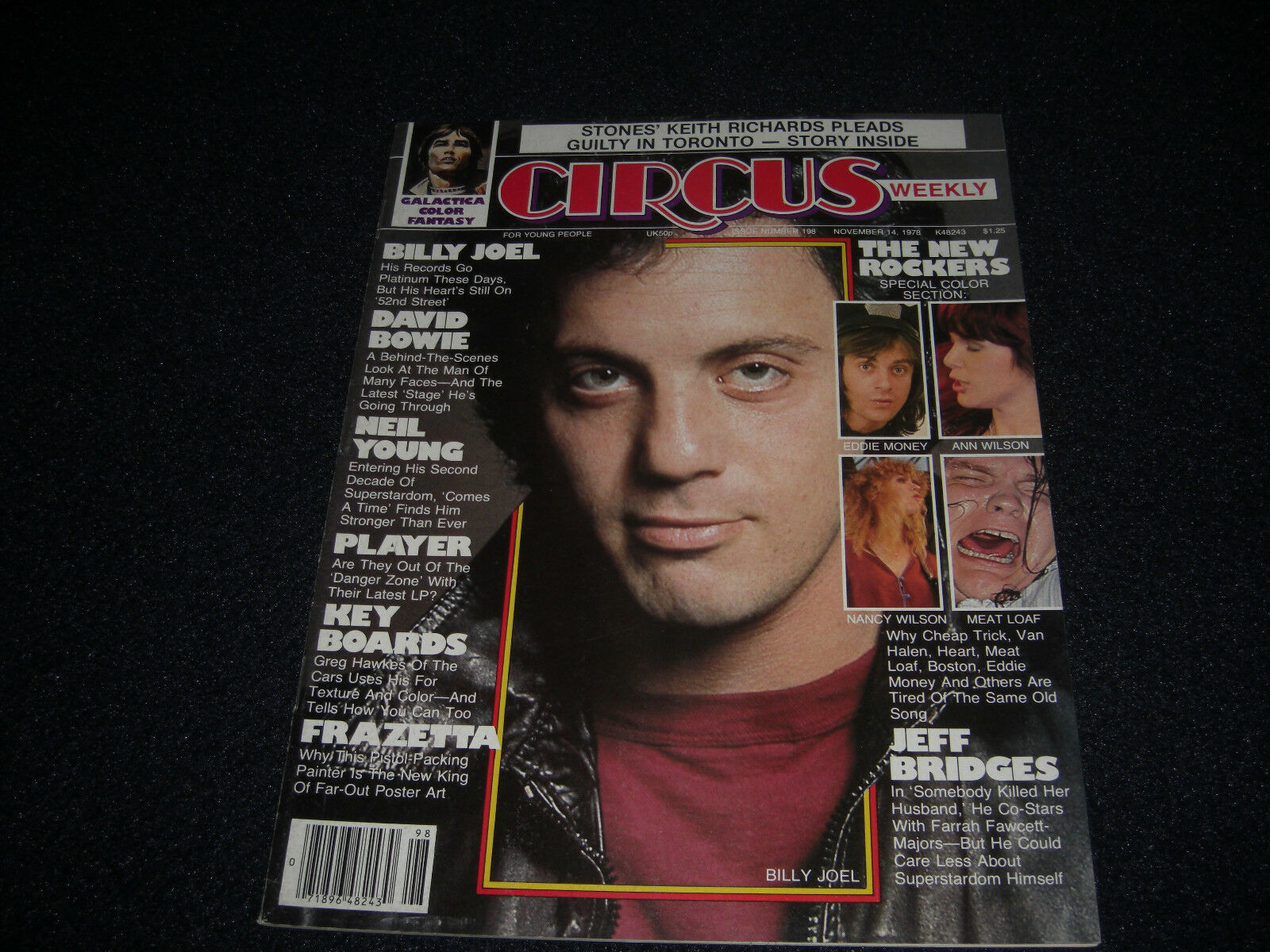 Billy Joel, Bowie, Meat Loaf,  Wilson 1978 Circus Magazine