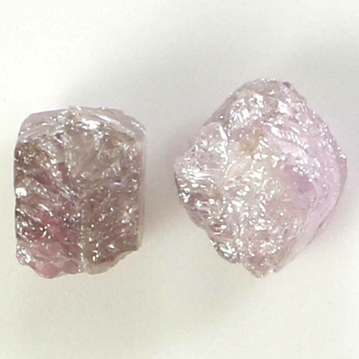 1.38 Ct Natural Loose Diamond, Rough Diamond, Pink Rough Diamond N745