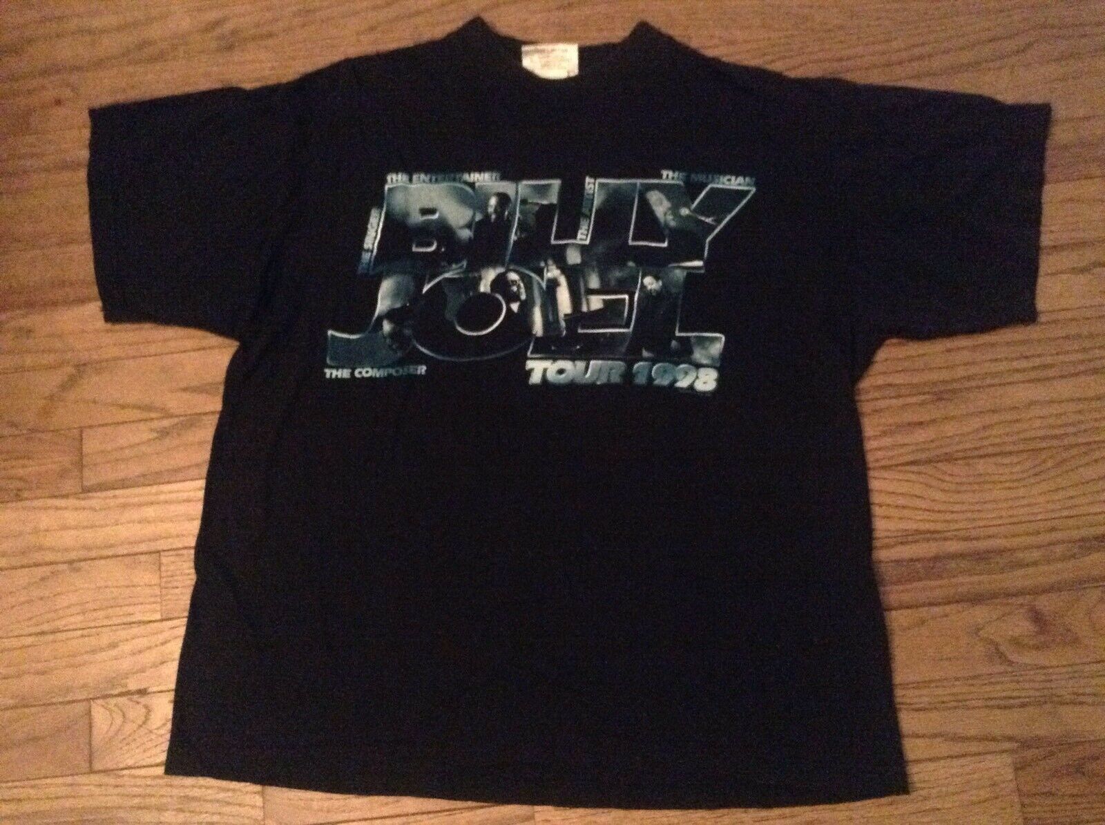 Vintage 90's Billy Joel 1998 Musician Singer Artist Tour Concert T-shirt - L